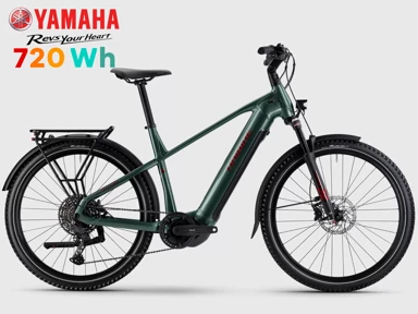 HAIBIKE Električni bicikl Trekking 5 High, maslinasto-bordo, Yamaha PW-S2, 720 Wh