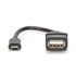 DIGITUS USB mini OTG adapter, sivi