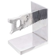 Držači knjiga 2 kom, aluminij, srebrni, 11x14x17,5 cm