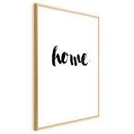 Plakat Home and Dot, 21x30 cm, zlatni okvir