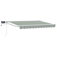 Tenda ručna sklopiva s LED rasvjetom, 3x2.5 m, zelena/bijela, bijela