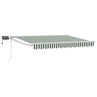 Tenda ručna sklopiva s LED rasvjetom, 3x2.5 m, zelena/bijela, bijela