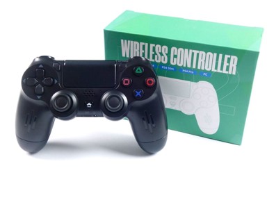Bežični gamepad za PlayStation 4, vibracija, crna