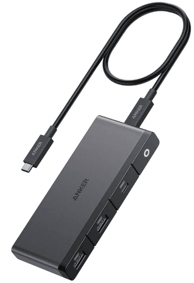 ANKER Docking stanica 556, USB-C, 2x USB-A, 1x USB-C, 1x HDMI, 1x DP, 1x ethernet, 1x USB-C PD, crni