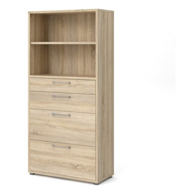 TVILUM Modularna biblioteka u dekoru hrasta u prirodnoj boji 89x189 cm Prima