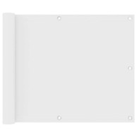 Balkonski zastor 75 x 400 cm Oxford, bijeli