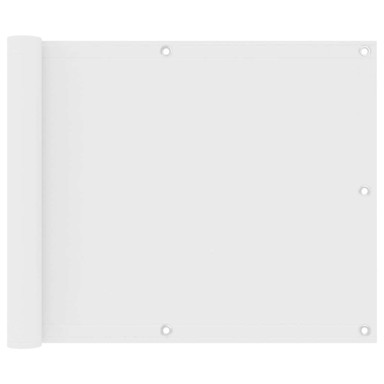 Balkonski zastor 75 x 400 cm Oxford, bijeli