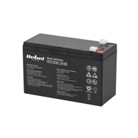 REBEL Gel baterija 12V 7.5Ah, crna