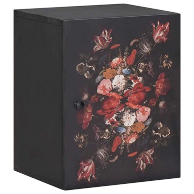 Viseći ormarić zidni, šareni, 38 × 33,5 × 48 cm, čvrsto drvo manga