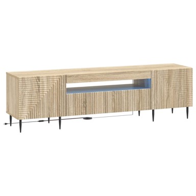 LED TV kabinet od konstruiranog drva, hrast sonoma