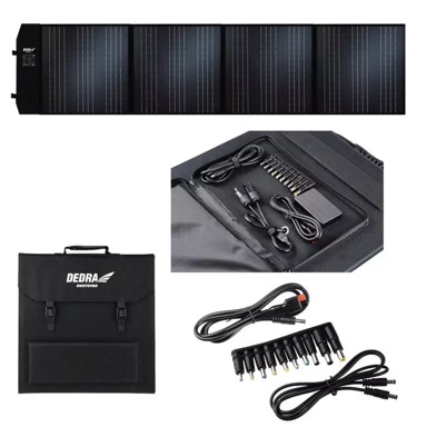 DEDRA Sklopivi solarni panel 100 W, monokristalni, IP65