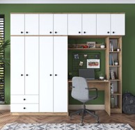 BA122 Studijski set spavaće sobe 2697, bijela
