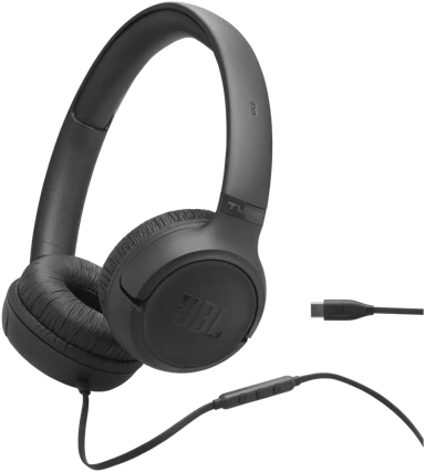JBL Žične slušalice Tune 530C, USB-C, crne