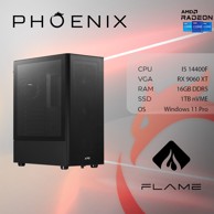 PHOENIX Stolno računalo FLAME X-520 / Intel Core i5-14400F, 16GB, 1TB SSD, RX 9060 XT, Windows 11 Pro