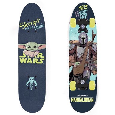 Dječji drveni skateboard Star Wars Mandalorian