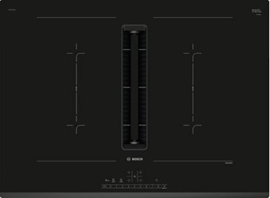 BOSCH Ugradbena indukcijska ploča PVQ731F15E, s integriranom napom, 70 cm, 4 zone, staklokeramika, crna