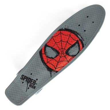 Skateboard Spiderman - sivi