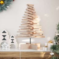 Božićno drvce umjetno, drveno, prirodna, 80 cm, masivna borovina