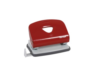 FORNAX Bušilica za papir, 2 rupe, do 20 listova, crvena