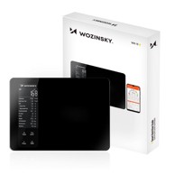 WOZINSKY Pametna kuhinjska vaga Bluetooth, crna