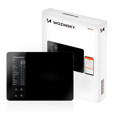 WOZINSKY Pametna kuhinjska vaga Bluetooth, crna