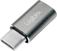 LOGILINK Adapter USB-C na Micro USB, USB 2.0, srebrni