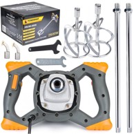 POWERMAT Miješalica za boju i mort, 2600 W, 2× miješalica Ø 120 mm