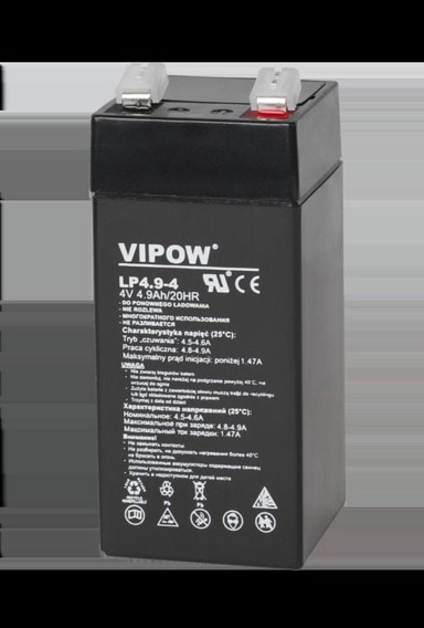VIPOW Gel akumulator BAT0271 4 V 4,9 Ah za UPS uređaje, igračke i vage
