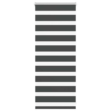 Zavjesa zebra crna 65x100 cm širina tkanine 60,9 cm poliester