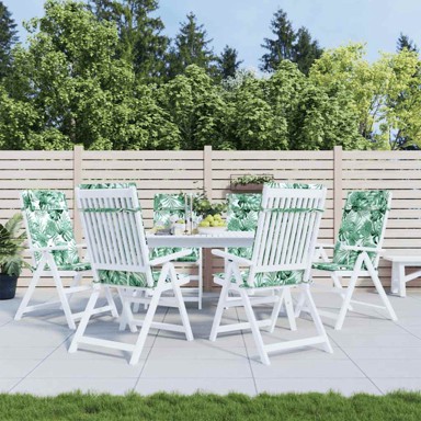 Jastuci za visoku stolicu, 6 kom, tkanina Oxford, uzorak lišća