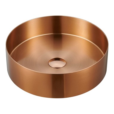 SAPHO Umivaonik okrugli Aurum ø 38 cm, nehrđajući čelik, bakreni