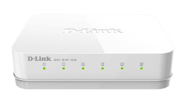 D-LINK Switch GO-SW-5G, Gigabit GO Switch 5, 10/100/1000 Mbps, 5-port