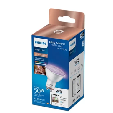 PHILIPS Smart žarulja Wiz, GU10, 50 W ekv., RGB