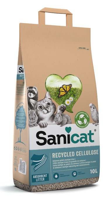 SANICAT Pijesak za mačke Cellulose, 10 l