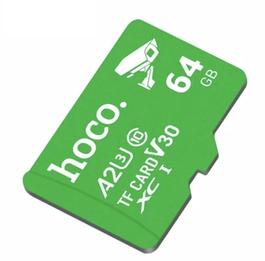 HOCO Memorijska kartica, 64 GB, MicroSD, UHS-I U3, V30, A2, zelena