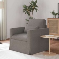 Sofa metalna 78 x 78 x 80 cm, sivo-smeđa