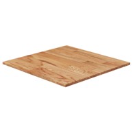 Četvrtasta stolna ploča svjetlosmeđa 50x50x1,5 cm od hrastovine