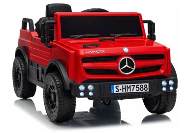 MERCEDES Dječji auto Unimog HM7588, 6V 4Ah, crveni