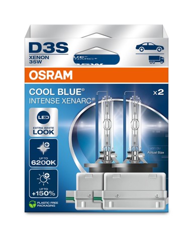 OSRAM Žarulja Xenarc Cool Blue Intense NEXT, do 150% više svjetla, do 45% bjelije, 6200K