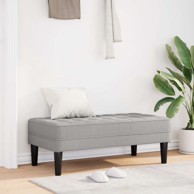 Klupa, 113x57x39 cm, tkanina, siva