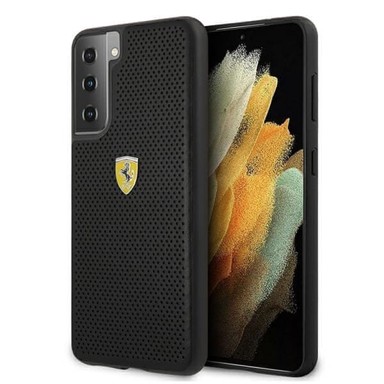 CG MOBILE Tvrda futrola Ferrari za Samsung Galaxy S21 G991, perforirana