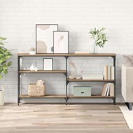 Konzolni stol s policom hrast artisan 150 x 29 x 76.5 cm