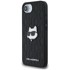 Karl Lagerfeld Monogram Choupette Head Pin maskica za iPhone 16e, crna