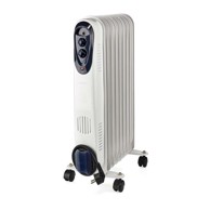 NEDIS Mobilni uljni radijator s 9 rebara 800/1200/2000 W, bijeli