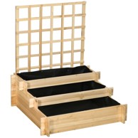 HOMESTAR Povišeni vrtni krevet s rešetkom 7929130 cm, smeđi