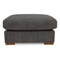 SCANDIC Antracitno sivi tabure od imitacije kože Hamburg