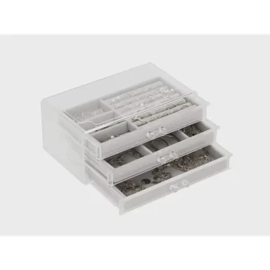 SPRINGOS Kutija za nakit HA1045, 23 x 14 x 11 cm, prozirna