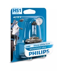 PHILIPS Žarulja WhiteVision Ultra Moto 12V, do 60% više svjetla, do 35% bjelije, 4200K