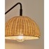 KAVE HOME Crna/u prirodnoj boji zidna lampa ø 23 cm Damila 