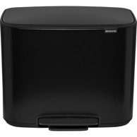 BRABANTIA Kanta za smeće s pedalom Bo, crna, 3 x 11 L